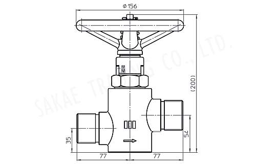 HAMAI 水素用高圧バルブ G-119-R